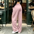 thumbnail image 5 of Ozmmyan Womens Fleece Wide Leg Sweatpants for Womens Drawstring Elastic Waist Baggy Lounge Pants with Pockets, 5 of 5