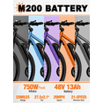 thumbnail image 7 of ESKUTE Electric Bike for Adults, 21-Speed 27.5" Mountain Ebike, 750W Brushless Motor, 20MPH, 48V 13Ah Removable Battery, Step-Over Design, NFC Unlock, Black, 7 of 7