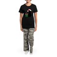 thumbnail image 4 of CafePress - Santa Cat &Amp; Mouse Women'S Dark Pajamas - Women's Short Sleeve Print T-Shirt and Pants Dark Cotton Pajama Set, 4 of 7