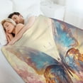 thumbnail image 6 of Wildflowers Butterfly Flannel Throw Blanket for Gifts for Women Men Girls Boys All Seasons, 6 of 8