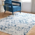 thumbnail image 4 of SAFAVIEH Amelia Roslyn Abstract Area Rug, Gray/Navy, 3' x 3' Square, 4 of 12