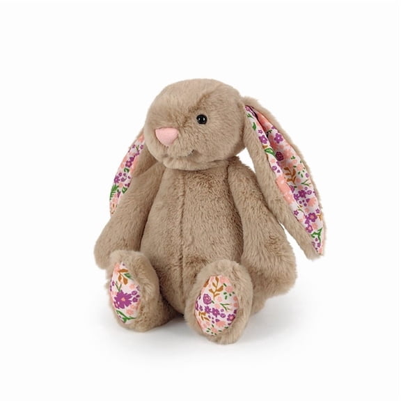 Jellycat Blossom Beige Bunny 'Petal' Stuffed Animal, Medium 12.2" | Floral Ears & Feet Bashful Bunny Plush, Soft Gift for Kids & Adults