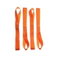 thumbnail image 2 of Paquete de 5 correas de amarre de bucle suave para camiones, barcos, jardín, camiones, 8800 lbs naranja 295 cm, 2 of 9