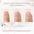 thumbnail image 2 of Esmalte de uñas en gel GAOY Sheer Light Pink, 16 ml, UV Light Cure, 2 of 8
