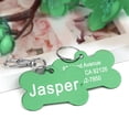 thumbnail image 2 of Pet Artist Personalized Pet Name ID Tags for Dog, Custom Double Sided Engraved Bone Shape, 2 of 9