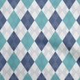 thumbnail image 1 of oneOone Polyester Spandex Blue & Green Fabric Check Argyle Sewing Craft Projects Fabric Prints By Yard 56 Inch Wide, 1 of 4