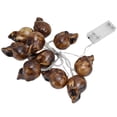 thumbnail image 3 of Luz de Halloween, cadena de luces LED con forma de calavera, decoración de Halloween con calavera, cadena de luces con forma de calavera hecha a mano con cuidado, 3 of 14
