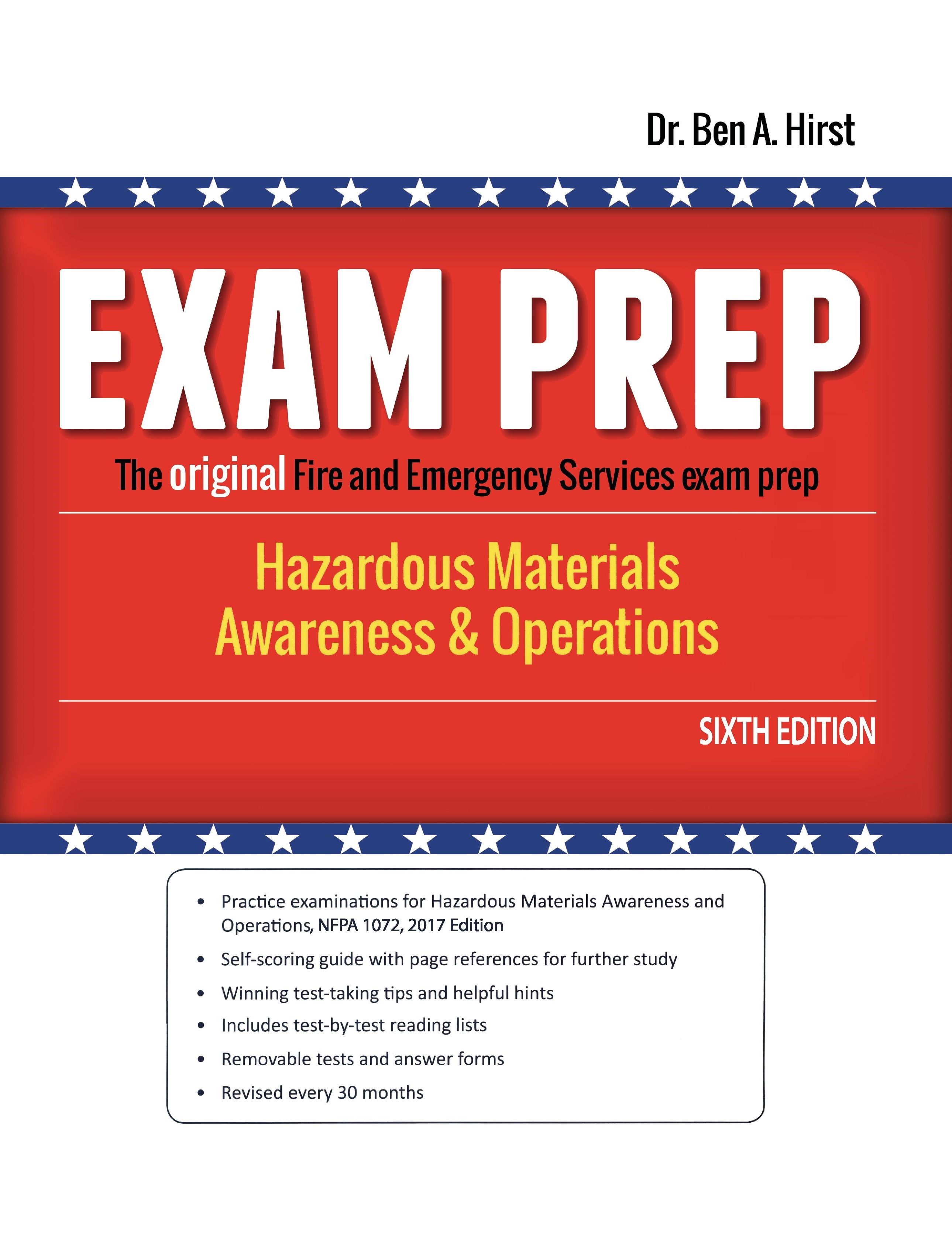 Exam Prep Hazardous Materials Awareness and Operations (Sixth Edition, NFPA 1072)