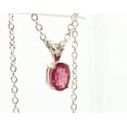 thumbnail image 5 of Natural Oval Pink Tourmaline Sterling Silver Necklace NT196, 5 of 8
