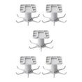 thumbnail image 3 of maskred 1/2/3/5 1111Fourone Rotating Hanging Holder Rotatable Hanger for Spoon Multifunctional Kitchen Hanging Holder Gray 5PCS, 3 of 6