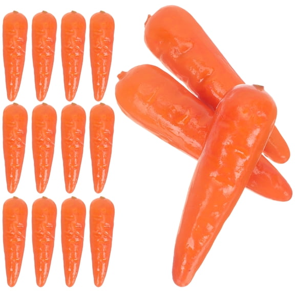 Raindrops 30Pcs Mini Carrot Ornaments Orange Green Foam For Home Decoration Easter Parties