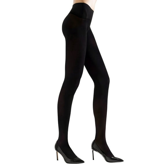 Natori Women's 2 Pack Revolutionary Opaque Control Top Tights - Womens - Female, Large/X-Large, Black