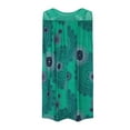 thumbnail image 3 of CHUANK Robes d'Été pour Femmes Grande Taille Robes d'Été Grande Taille pour Femmes Plage Col en U Sans Manches Faux Deux Pièces Robe T-Shirt de Fête Midi Robe Ample, 3 of 5