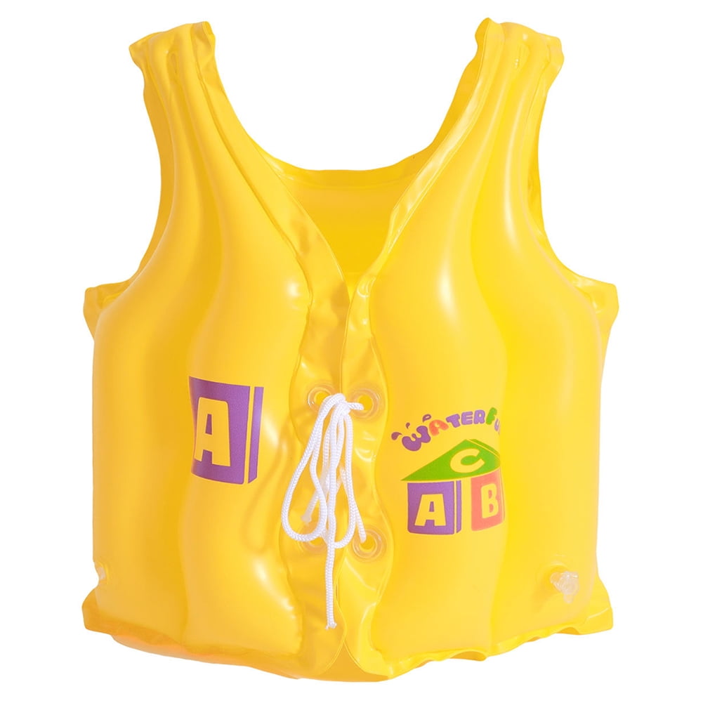 HZEWLS Children Life Jackets Vest PVC Inflatable Swimming Buoyancy Vest
