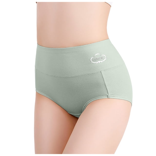 Culottes Taille Haute en Coton pour Femmes, Culottes Abdominales Taille Haute Post-Partum