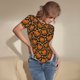 thumbnail image 3 of Balery Quirky Corn Pumpkin Body de cuello redondo de manga corta para mujer Tops de manga corta Tops básicos-Small, 3 of 7