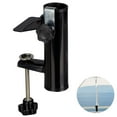 thumbnail image 1 of Soporte para paraguas Banco Buddy Deck Soporte para paraguas Soporte de abrazadera de metal Clip Playa Pesca Soporte para paraguas Abrazadera para cubierta de balcón Negro, 1 of 5