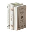 thumbnail image 2 of HongHeng Decorative Book Vase for Flowers, White Ceramic Vases for Modern Home Decor, Cute Bookish Planter Pot for Bookshelf/Dining Table/office Desk, Unique Vase for Book Lovers, 2 of 6