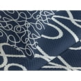thumbnail image 4 of Ambesonne Navy Quilted Bedspread Set 2 Pcs, Tangled Ocean Marine Theme, Twin Size, Navy Blue and White, 4 of 5