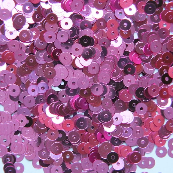 Hot Pink Sequins 4mm Shiny Metallic Made in USA