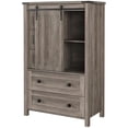 thumbnail image 1 of Qinaqin 5 Drawers Dresser Para Bedroom Estilo Granja Tall Chest De Con Sliding Barn Door Almacenamiento Organizador Ajustable Estanterías Living Room Hallway Cocina, 1 of 7