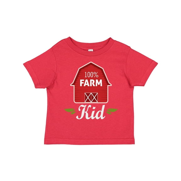 Inktastic 100 Percent Farm Kid Boys or Girls Toddler T-Shirt