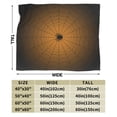 thumbnail image 3 of DouZhe Ultra-Soft Micro Fleece Lightweight Flannel Bed Blanket, Black Spider Web Halloween Print Cozy Warm Throw Blankets, 50"x40", 3 of 7
