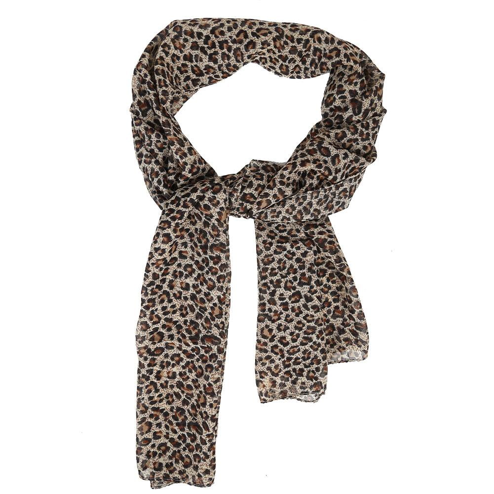 Women Leopard and Zebra Scarf Combi Printed Light Weight Long Scarves 