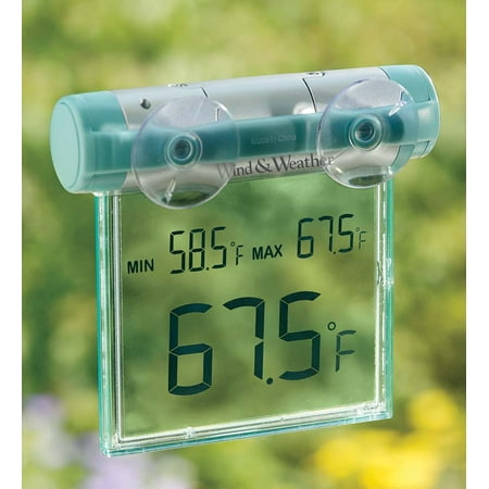 Window-Mounted Digital Thermometer withBig