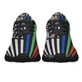 thumbnail image 5 of 911 Patriot Day Thin Blue Red Green September 11 Never Forget Police Firefighter Military Shoes Sneakers Black Size 5, 5 of 7