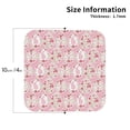 thumbnail image 3 of Lsque with red Easter eggs Pattern 4" Drink Coasters Set of 6, Leather Absorbent Coasters, Table Coaster Set Decorative Coffee Cup Coasters Housewarming Gift,Square, 3 of 7