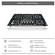 thumbnail image 3 of Combo Parrilla Empotrable y Campana de Pared SUPRA Cristal Templado Negro 5 Quemadores, 3 of 7