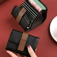thumbnail image 4 of Tnobhg Purse Changes Wallet Buckle Closure Faux Leather Solid Color Students Allowance Credit Card Holder Large Capacity Portable Waterproof Wallet, 4 of 7