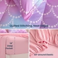 thumbnail image 2 of Sleep Zone Full/Queen Kids Bedding Comforter Set, 7 Piece Girl Cute Durable Children Bed in a Bag, Mermaid Shimmer, 2 of 8