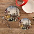 thumbnail image 2 of Eiffel Tower 2 Pack Pot Holders Trivets, Heat Resistant Hot Pads for Kitchen Table Decoration Trivets for Hot Dishes/Pot/Bowl/Teapot/Kitchen Hot Pads Trivets, 7" + 9.45", 2 of 7