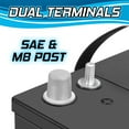 thumbnail image 6 of Banshee AGM/SLA 12V Vehicle Battery Group Size 27M, 600 CCA Top Post for Marine, 6 of 9