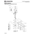thumbnail image 3 of Kingston KB3572GLLS Georgian Single-Handle 1-or-3 Hole Kitchen Faucet in Polished Brass, 3 of 4