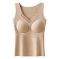 thumbnail image 2 of Fewfanhot Womens Cotton Thermal Fleece Lined Underwear Tops Cami Tank Top Warm Base Layer Vest for Winter & Spring, 2 of 4