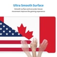 thumbnail image 4 of Xecao USA Canada Flag for Waterproof Mouse Pad - Extended Contour Mouse Mat, Large Gaming Mousepad Laptop Keyboard Mat with Non-Slip Rubber Base, 4 of 8