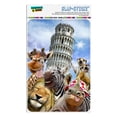 thumbnail image 1 of Leaning Tower Pisa Italy Selfie Giraffe Zebra Lion Rhino Home Business Office Sign, 1 of 7