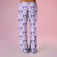 thumbnail image 4 of Hello Kitty Pj Pants Women Flannel Pajamas Women Anime Hello Cat Flannel Sleep Pants Cartoon Pajamas Pants for Women Print Flannel Pajamas Pants Cute Fuzzy Pajamas Pants, 4 of 5