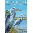 thumbnail image 1 of Lake Kissimmee State Park, Florida, Blue Herons (16x24 Giclee Gallery Art Print, Vivid Textured Wall Decor), 1 of 3