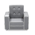 thumbnail image 1 of Delta Children Chelsea Chaise Rembourrée pour Enfants avec Porte-Gobelet, Gris, 1 of 5