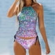 thumbnail image 1 of WILLBEST Traje de Baño Mujer Manga Larga Traje de Baño Tankini Con Estampado de Estrellas Degradado Separado Para Mujer Conjunto 2, 1 of 4