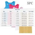 thumbnail image 4 of yillto Kids Racerback Tank 5 Pack Sleeveless Cotton Camisoles Summer Basic Casual Tee for Boys Girls Gym Tshirts, 4 of 7