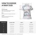 thumbnail image 5 of Naloa Sea Animals Print T-Shirts Short Sleeve V Neck Tees for Women Fashion Tops Trendy Lightweight Soft Casual Summer Outfits Clothes, 5 of 5