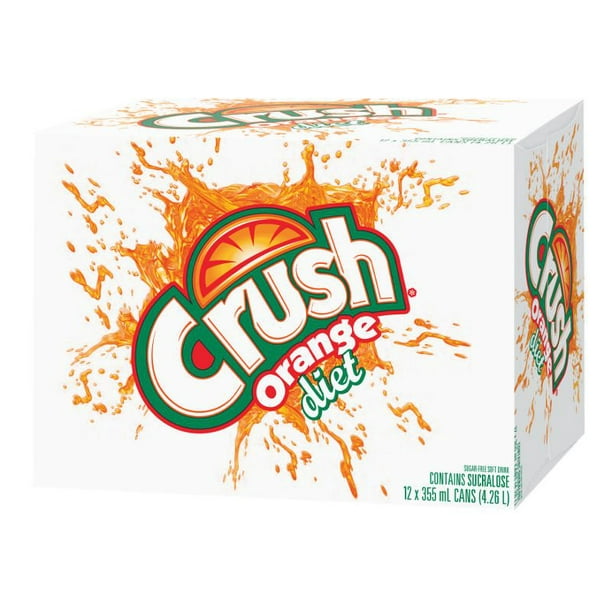 Crush diète orange 12x355mL