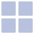 thumbnail image 1 of Ethnic Coaster Set of 4, Geometric Polygonal Historic Oriental Motif in Squares in Pastel Tone, Square Hardboard Gloss Coasters, Standard Size, Multicolor, by Ambesonne, 1 of 2