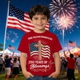 thumbnail image 2 of Gunia Kids Boys 250 Anniversary Shirt Short Sleeve 4Th Of July Independence Day Flag Patriotic Casual Crewneck Tops Tee Breathable T-Shirt For Toddler To Teen 1-13 Years, 2 of 4