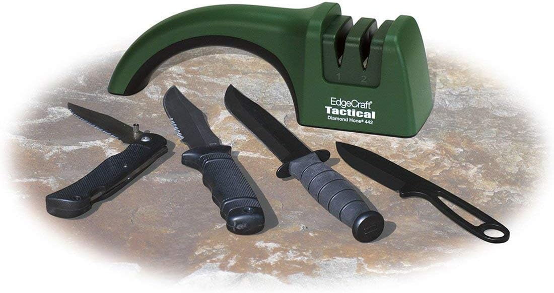 Chef's Choice 442 Tactical Manual Diamond Hone Knife Sharpener, Green